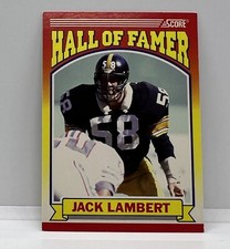 1990 Score Jack Lambert #598 Pittsburgh Steelers
