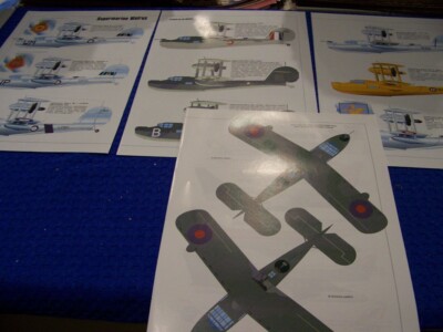 SUPERMARINE WALRUS & AMERICAN EAGLE JETSTREAM..24-COLOR PROFILES (931KK)