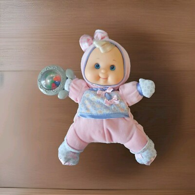 Vintage Fisher Price Puffalump Doll Rattle Soft! HTF