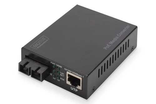Convertisseurs de médias Gigabit PoE RJ45 / SC SM PSE