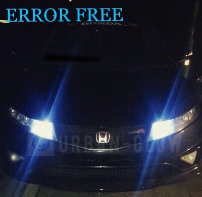 For Honda Civic MK7 HB4 501 55w ICE Blue Xenon Low/Canbus LED Side Light Bulbs 
