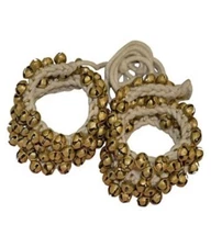 Indian Traditional Brass Ghungroo Cotton String Anklet Bells For Dance Free Ship
