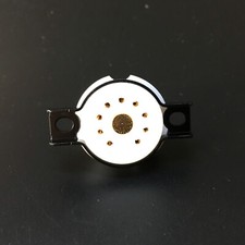 2 pezzi presa tubo aspirazione teflon 9 pin placcato oro per 12AU7 ECC83 12AX7 ECC82 EL84