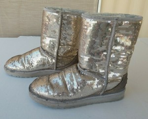 sequin ugg boots size 10