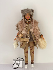 Barbie doll petite with luxury handmade clothes dog figure