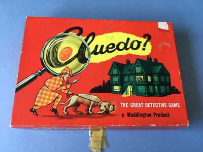 Vintage Cluedo - Waddingtons Spiel - 1949 - ohne Brett,