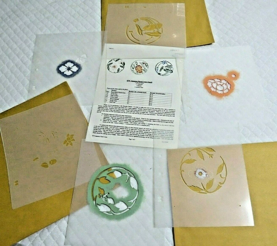 *YOU CHOOSE*Jan Dressler Wall Stencil CRESTS series: ASIAN 529S; JAPANESE 527S - Image 4 of 4