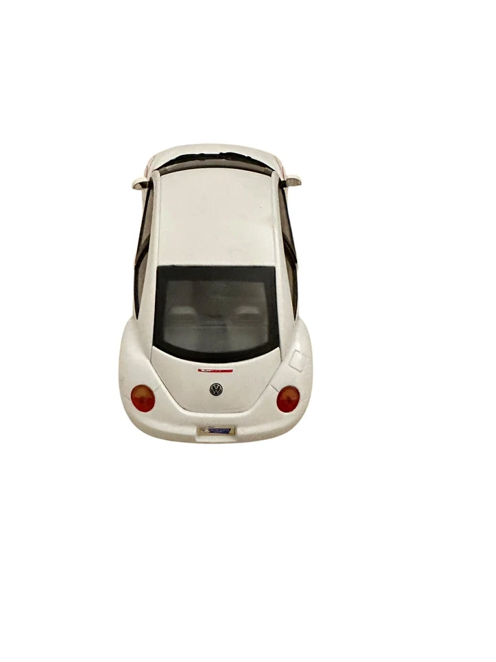 Matchbox Drew Carey Show 1999 VW Beetle Diecast Car Custom Flames White #5702 - Image 2 of 3