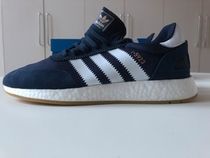Uk10 Originals en Iniki Boost Trainers caja Nuevo Adidas I5923 Azul 5q78YY