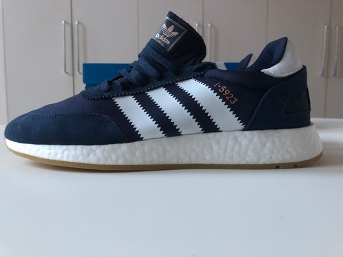 Uk10 Originals en Iniki Boost Trainers caja Nuevo Adidas I5923 Azul 5q78YY