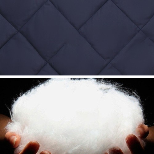 Gilet corto uomo caldo peluche ispessito gilet piumino cotone bottoni nero - Foto 13 di 20