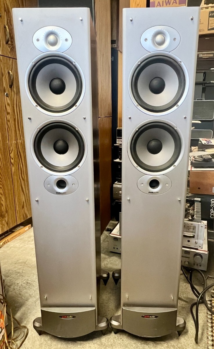 Polk Audio RTi8 Tower Speakers Cherry Wood; Tested | eBay