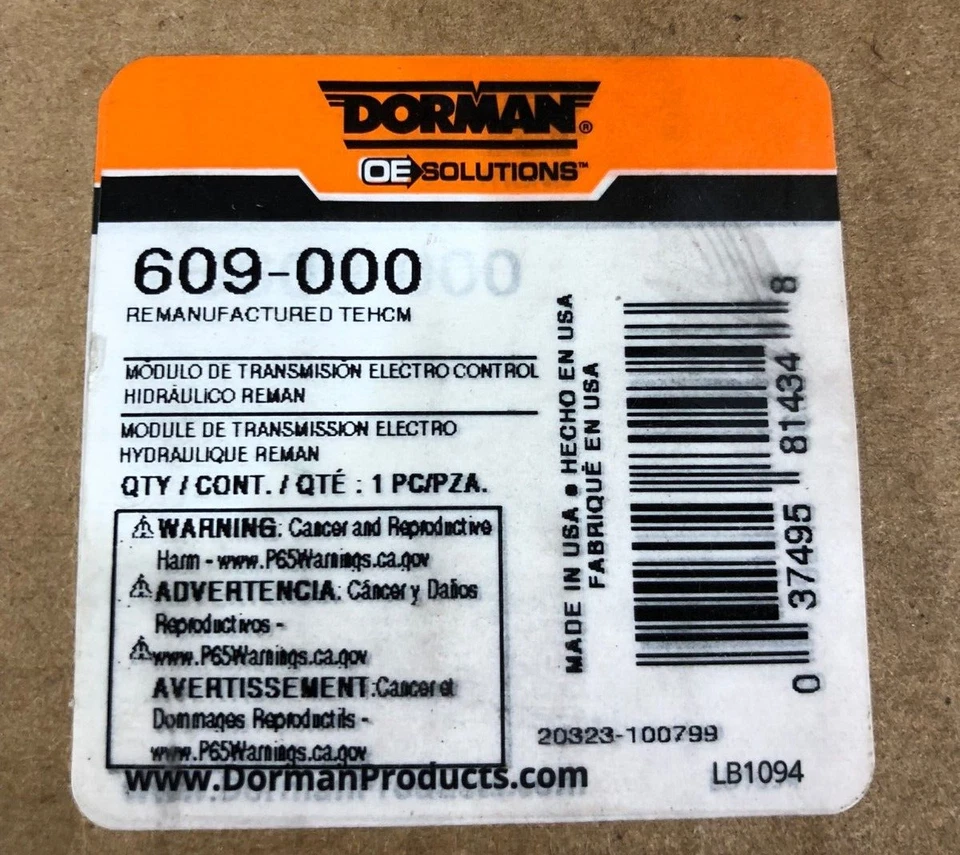 DORMAN 609-000 SHIFT CONTROL MODULE TCP FOR ACADIA PONTIAC TORRENT CHEVY MALIBU Foto 3 de 4