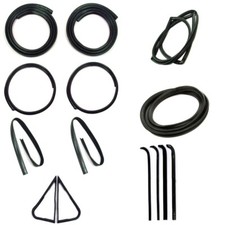 New 14-pc Weatherstrip Kit Wtrim Groove For 1971-1972 Ford Pickup Truck