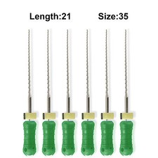 Sky Choice Hedstrom Files - 21 mm Length, Size 35 Green w/Rubber Stopper 6/Pkg