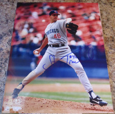 STEVE TRACHSEL SIGNED 8X10 GLOSSY PHOTO CHICAGO CUBS (A)