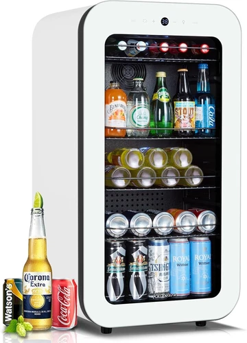 Wine Refrigerator Stand-alone74-Can Capacity Beverage Cooler  for KitchenBar