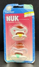 NEW Classic Gerber NUK Orthodonic Pacifier Size 2 6-18 Months