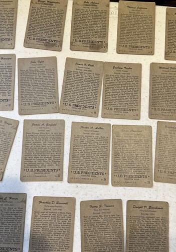 ! Vintage Lot Of 34 Topps Presidential Cards - Picture 7 of 8