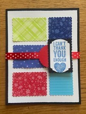 Friendship thank you cheer card kit of 6 made w/ Stampin' Up 