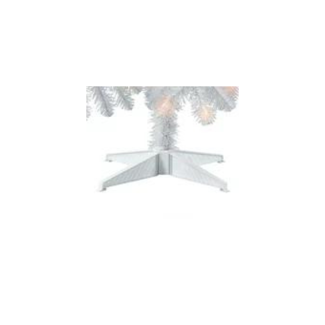 Artificial PreLit White Christmas Tree 6.5 ft with Incandescent Lights