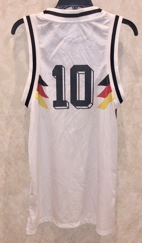 ADIDAS Germany National Soccer Team #10 Tank Dress White Black Red NEW Womens S - Picture 6 of 7