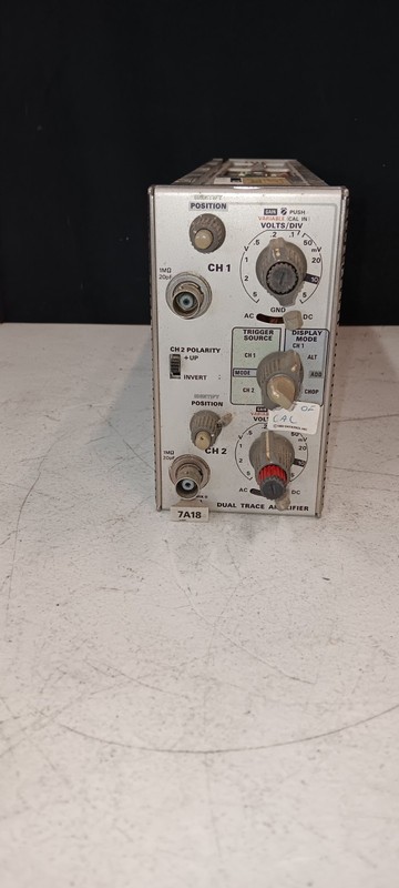 Tektronix 7B18 Dual Trace Amplifier - for 7000 Series Oscilloscopes