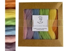 Corriedale Wool, Ideal for Spinning, Needle Felting & Wet Felting, Pastel Colour