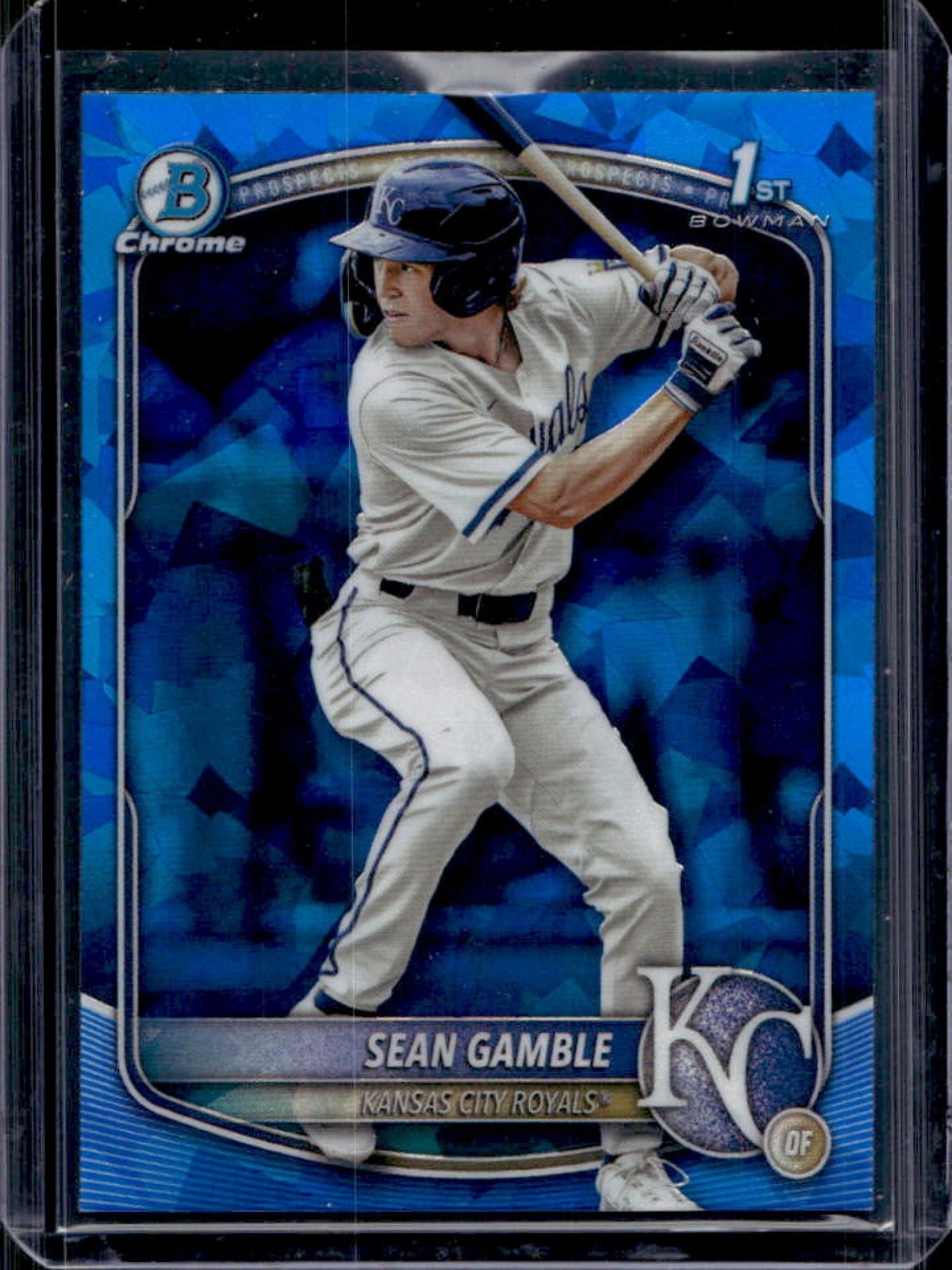 2025 Bowman Draft Sapphire Sean Gamble Chrome 1st Prospect #BDC-178 Royals