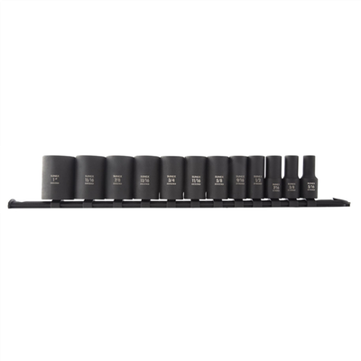 Sunex 3337A SUNEX 12 Piece 3/8 Inch Dive 12pt SAE Semi-Deep Impact