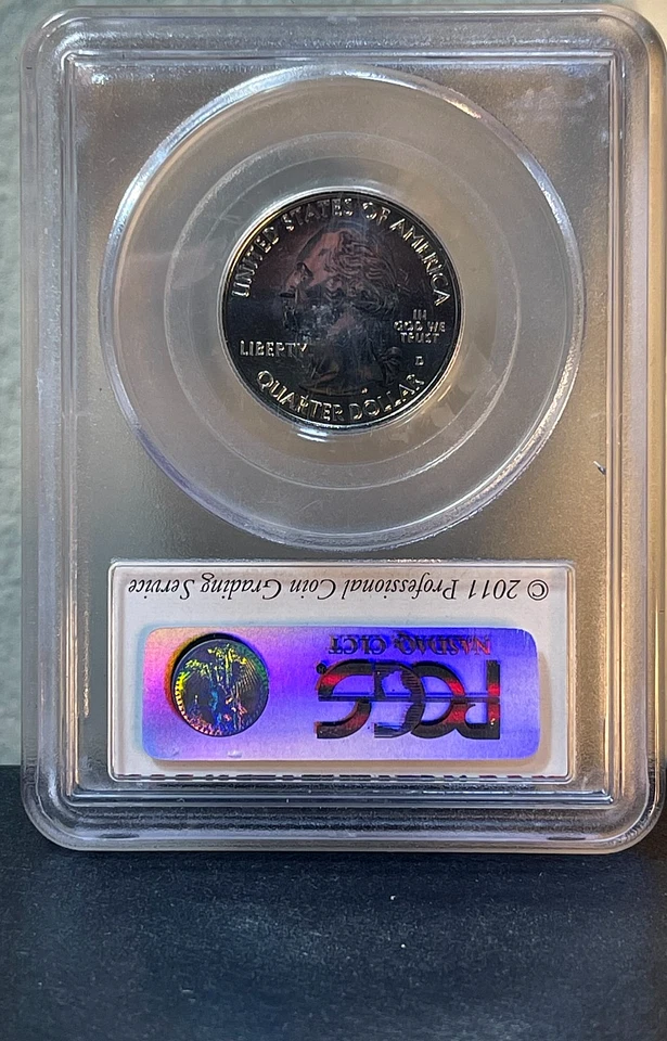 2011-D 25C PCGS MS66 - Chickasaw NP Quarter - Clad - Image 2 of 2