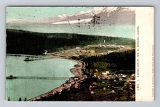 Seward AK-Alaska, Aerial Haines and Fort Wm. H Seward Vintage Postcard