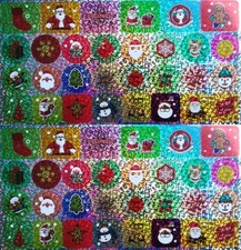 60x WEIHNACHT STICKER X31 Aufkleber Fest Christ Stern Nikolaus Engel Bastel