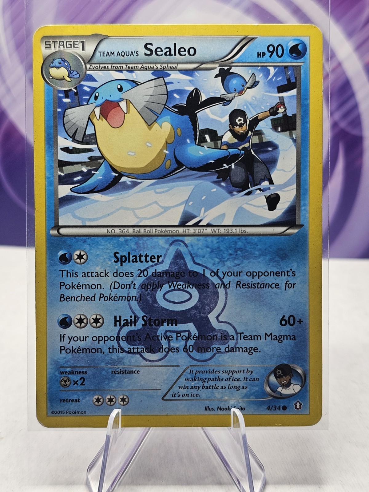 Team Aqua's Sealeo 4/34 Double Crisis Regular