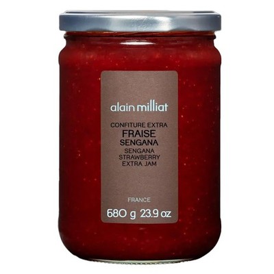 Alain Milliat Sengana Strawberry Jam, 23.9 Oz One 680g Glass Jar | GMOFree | ...