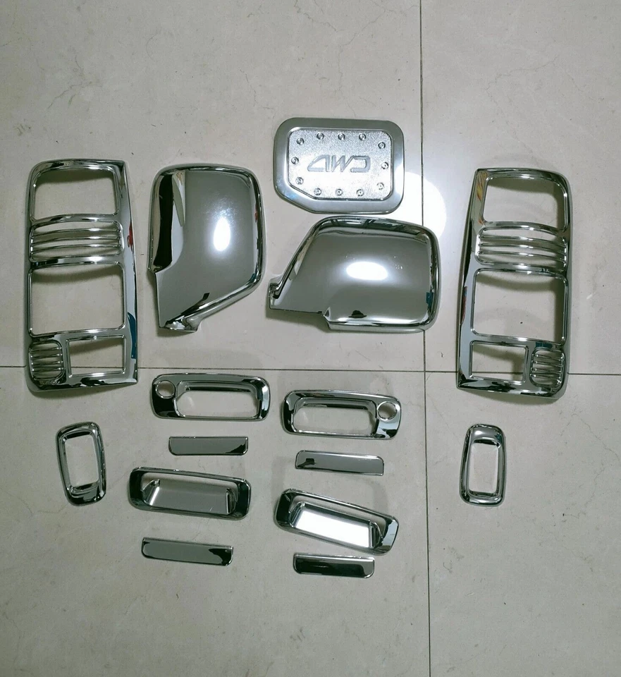 15P Chrome Molding Full Set Cover Trim For 90-1997 Toyota Land Cruiser FJ80 LC80 Foto 3 de 3