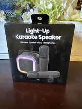 GEMS Portable Karaoke Speaker with Microphones -Black