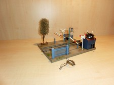 17145) M&auml;rklin 2231 B - Spur 0 - Bahn&uuml;bergang - Uhrwerk - L. 26 cm - sch&ouml;n Erh.
