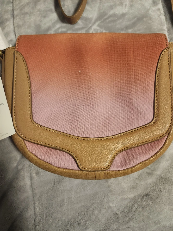 Lucky Brand Bria 斜挎包皮革 Ombré Sunset 渐变翻盖钱包流苏 — 第 3/4 张图片