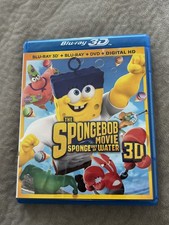 The Spongebob Squarepants Movie Sponge Out Of Water Blu-Ray 3D 2015