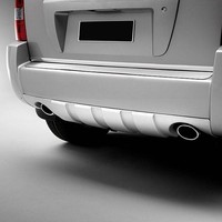Heckdiffusor StoßStange FüR Hyundai Tucson 2004-2010 2 Auspuffrohre Silber 1Tlg