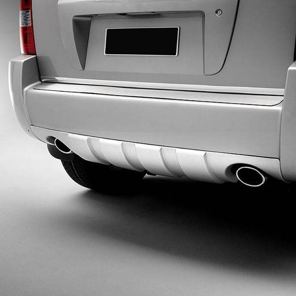Heckdiffusor StoßStange FüR Hyundai Tucson 2004-2010 2 Auspuffrohre Silber 1Tlg-image