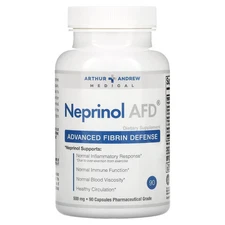 2 X  Arthur Andrew Medical, Neprinol AFD�, Advanced Fibrin Defense, 90 Capsules