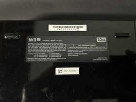 Nintendo Wii U Black Deluxe 32GB Video Game System Console Working ONLY