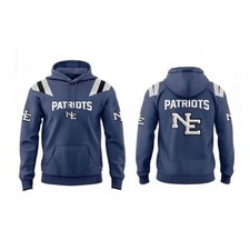 2025 Patriots Rivalry Nor Easter Storm Blue Hoodie