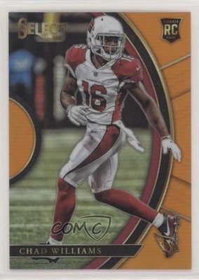 2017 Panini Select Concourse Orange Prizm 43/49 Chad Williams #11 0a3