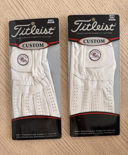 Titleist Men's Golf Gloves M Pearl Leather/Microfiber Breathable Both Hands 2pk