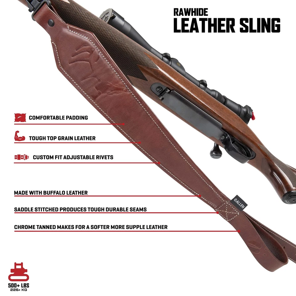 Allen Company Heritage Deer Deboss Leather Sling, Brown - Image 3 of 3