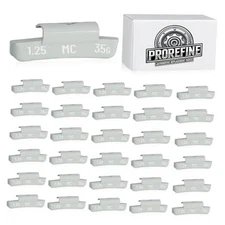 Upgraded 1.25oz Clip On Wheel Weights for Steel Rims 1.25 oz Gray MC Style