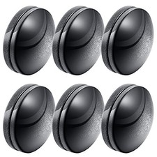 6 Sets6 Pack Shower Curtain Weights, Plastic Covered Magnetic Curtain 1 Black